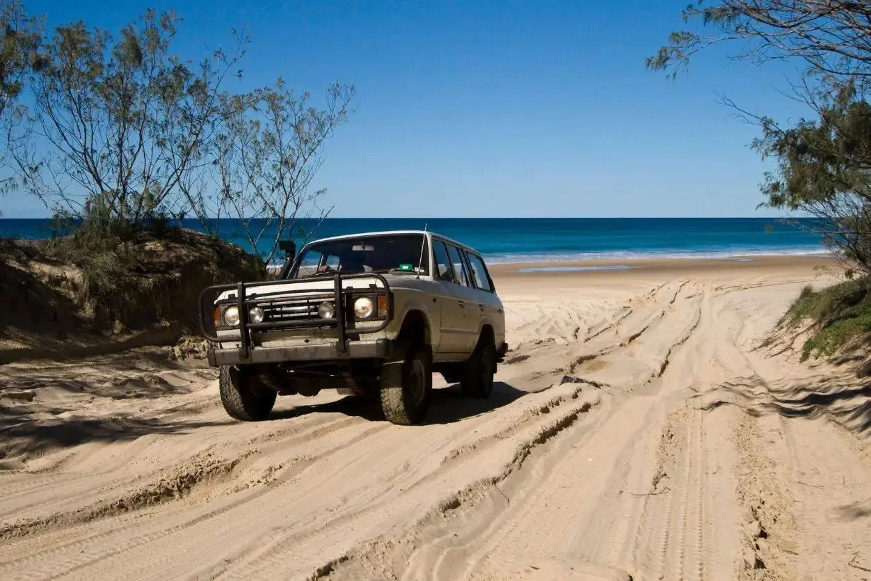 Direct Diesel Repairs workshop in Urangan, where 4x4s are prepared for Fraser Coast off-road touring